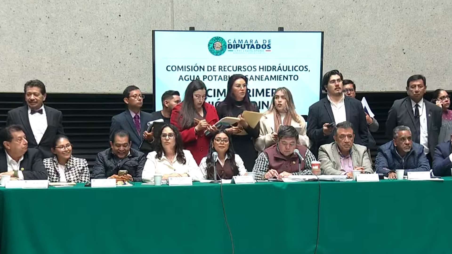 Comisión de Recursos Hidráulicos, Agua Potable y Saneamiento. Foto: Canal del Congreso