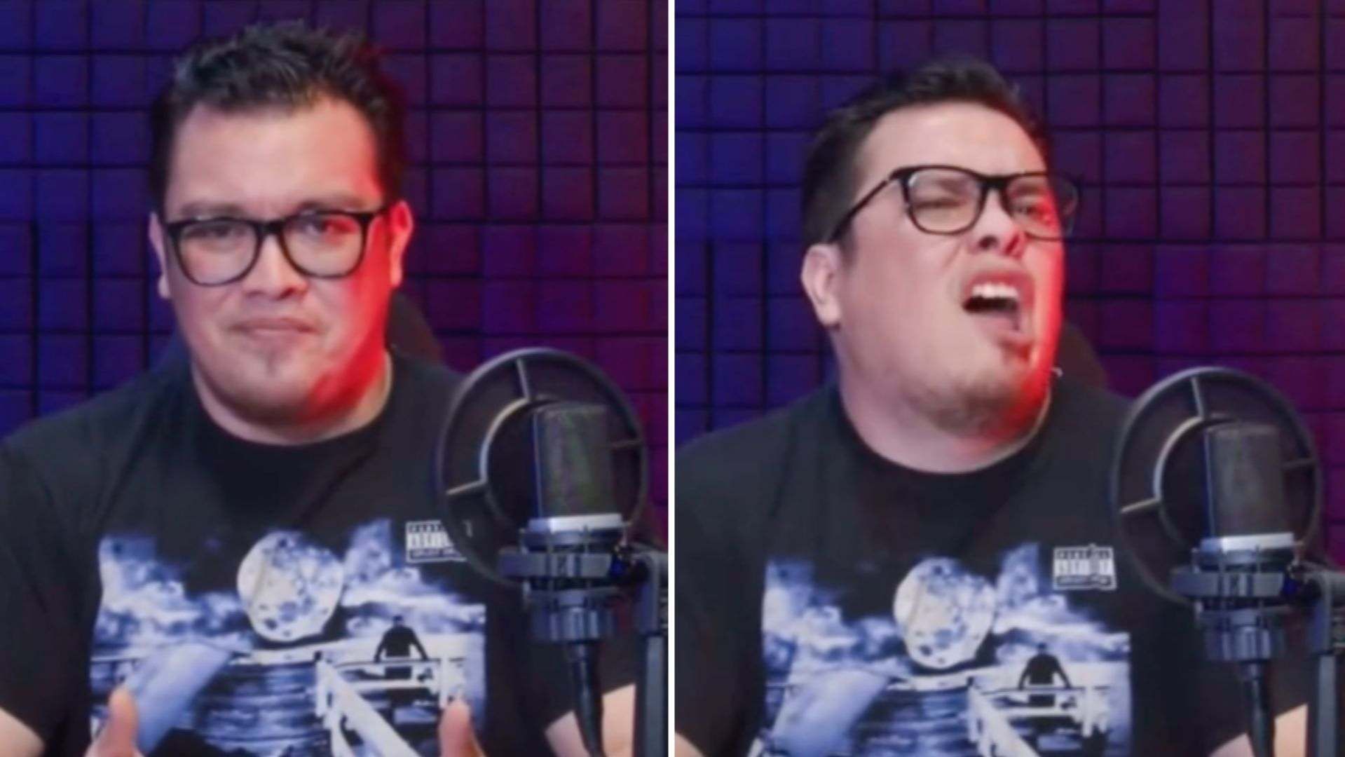 Franco Escamilla durante el polémico video