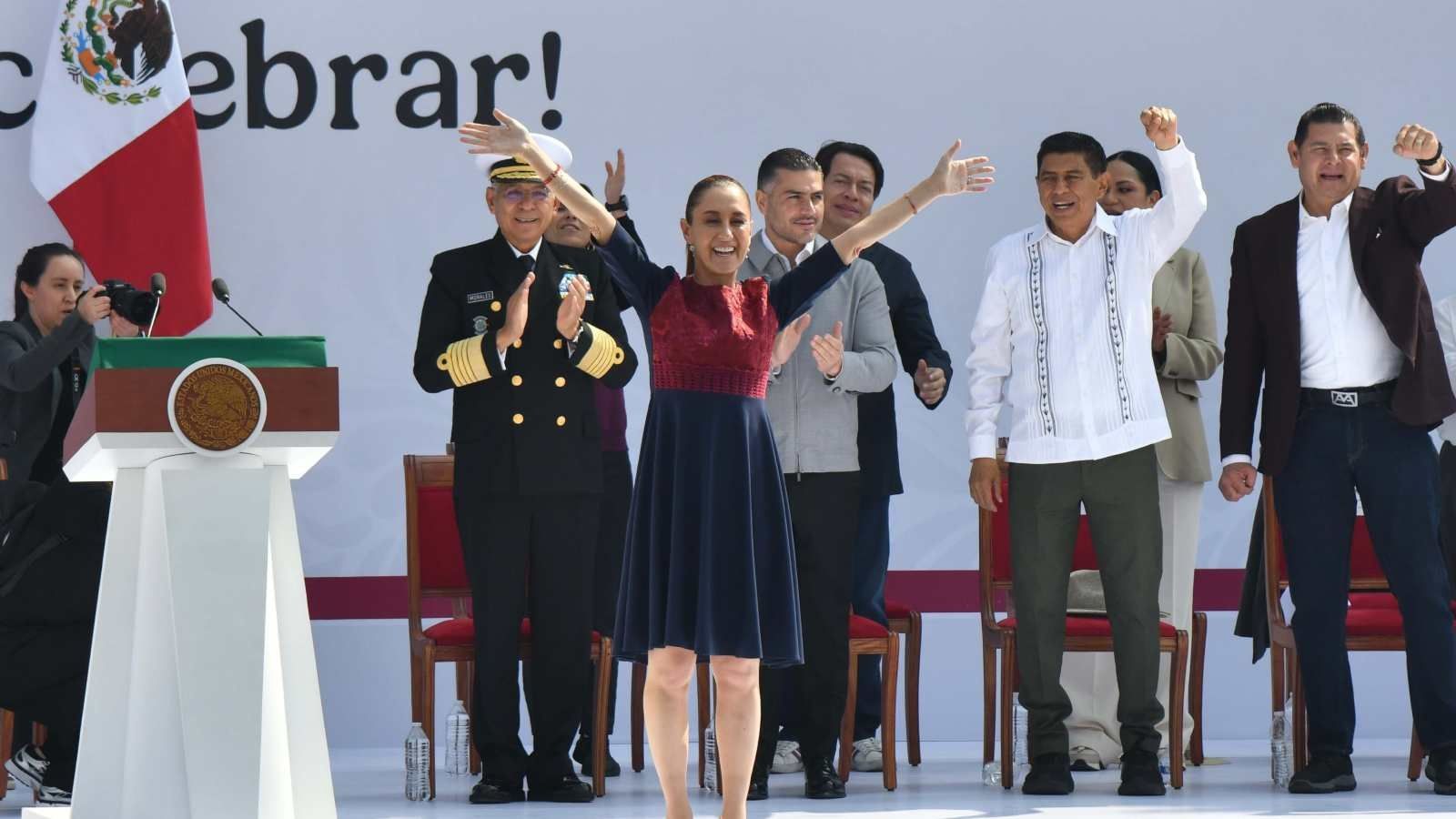 Claudia Sheinbaum en el Zócalo. Foto: Cuartoscuro