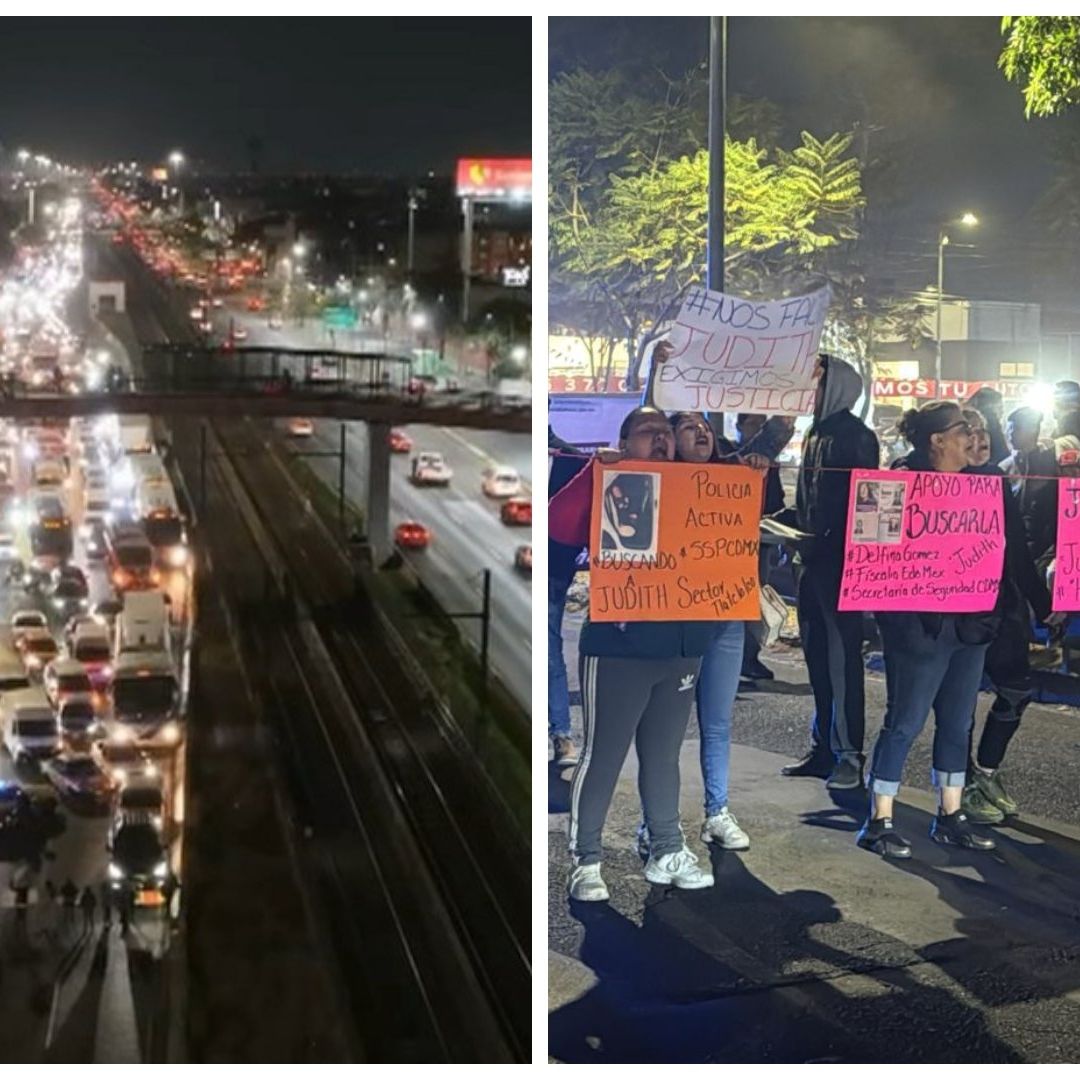 Manifestantes Bloquean Calzada Ignacio Zaragoza por Desaparición de Judith Trujillo en Edomex