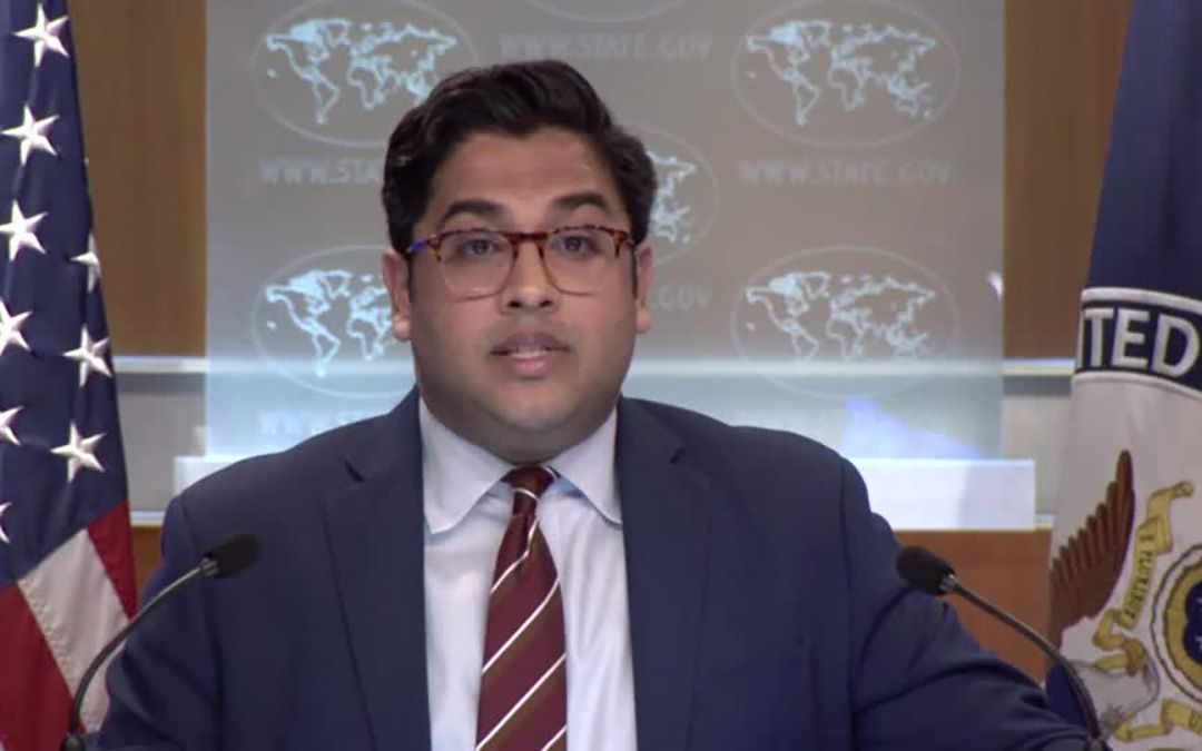 Vedant Patel, viceportavoz del Departamento de Estado de Estados Unidos