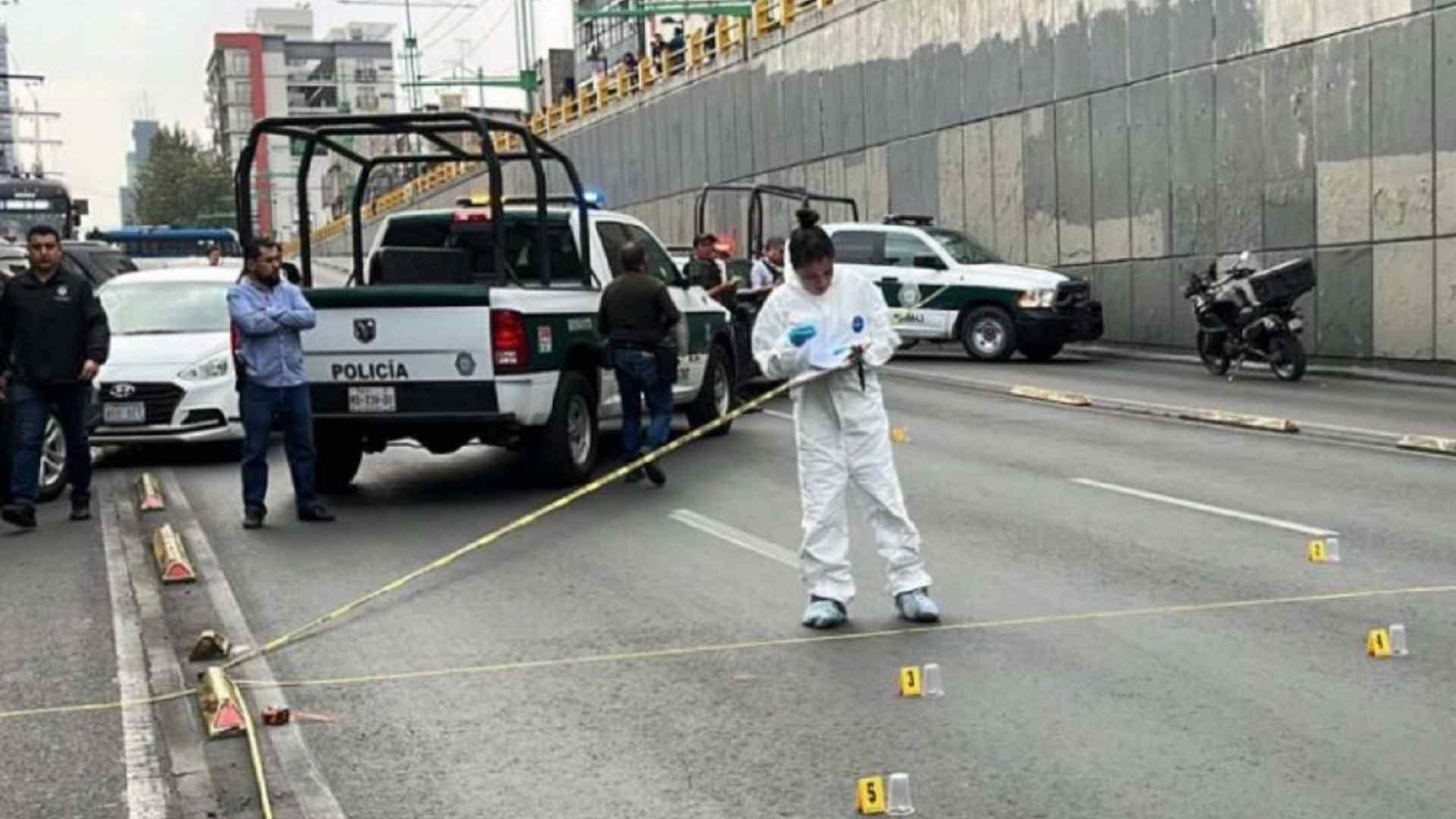 Balacera en Eje Central