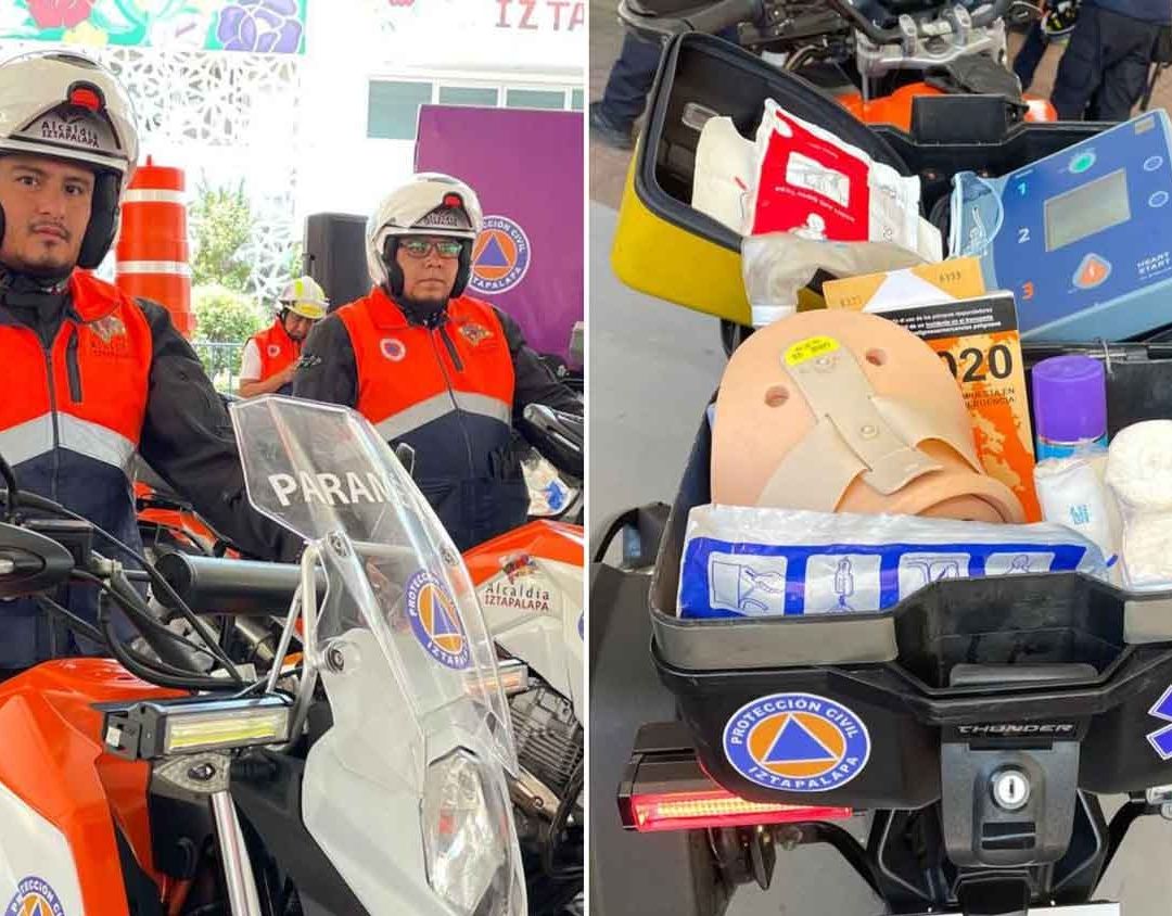Motoambulancias atenderás emergencias médicas en Iztapalapa