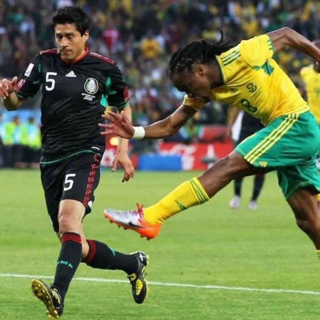 Siphiwe Tshabalala le anotó a México en la inauguración del Mundial Sudáfrica 2010, en el partido que acabó empatado.