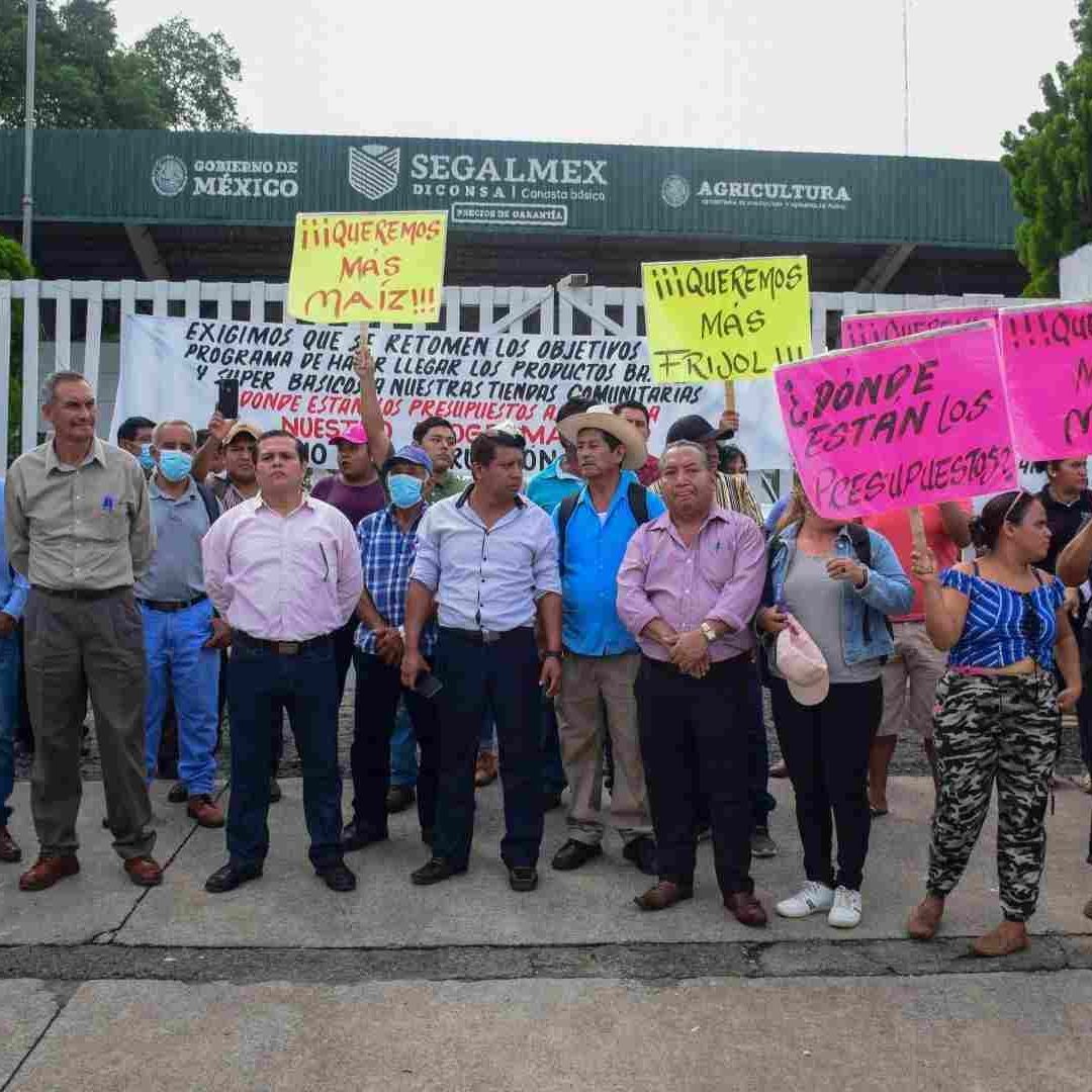 Protestas en instalaciones de Segalmex