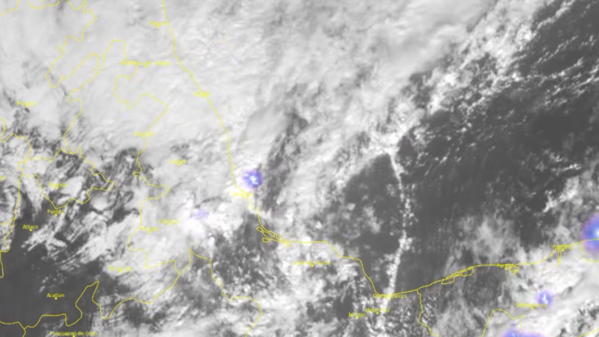 Frente frío genera afectaciones a lo largo de toda la entidad con evento de norte y lluvias en algunas regiones.