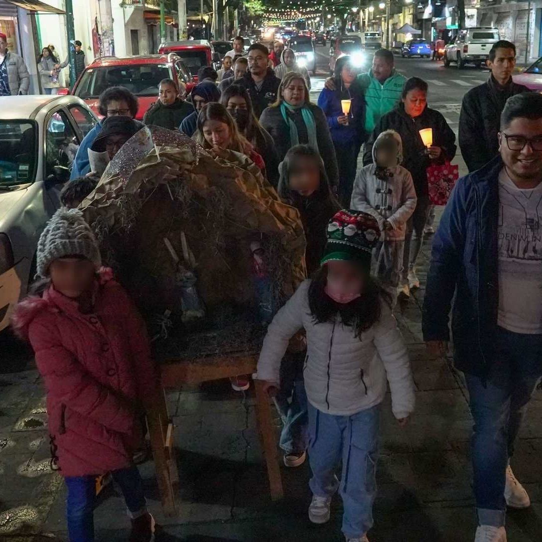 Celebración de una posada en la CDMX