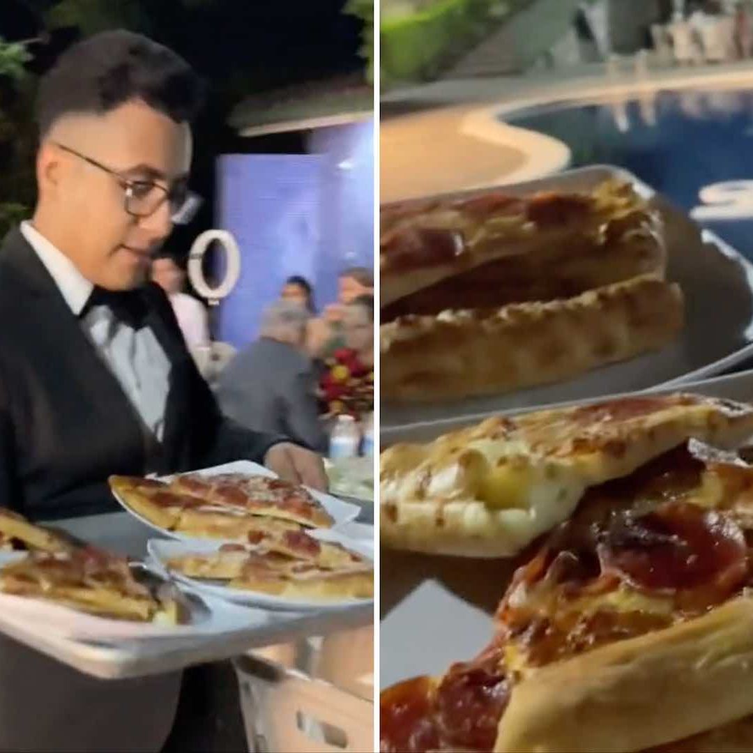 Novios en El Salvador dan Little Ceasars en su boda