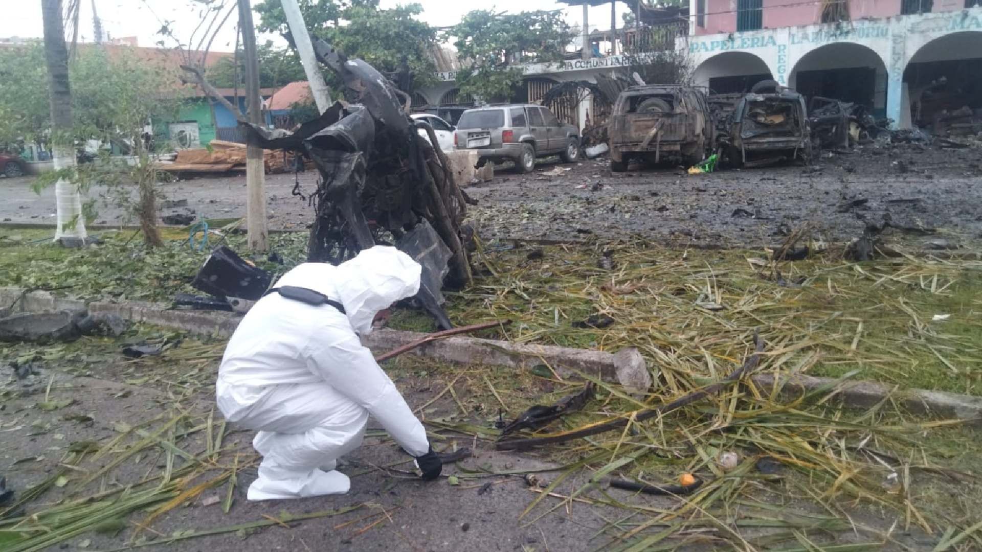FGR abre investigación por coche bomba en Michoacán. Foto: Fiscalía de Michoacán
