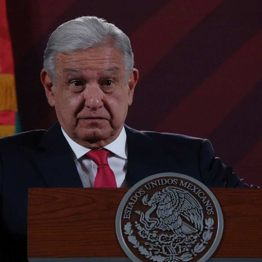 López Obrador en su tradicional conferencia matutina el 28 de marzo de 2023 en Palacio Nacional