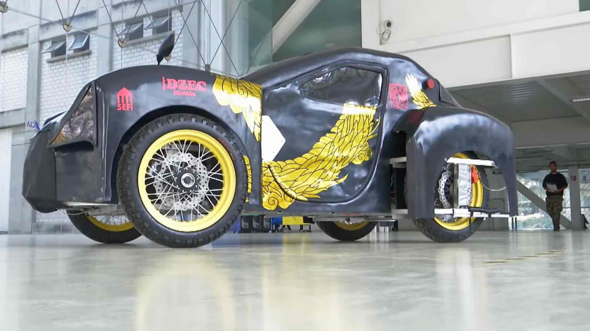 Auto eléctrico, llamado ‘Mictlán’, desarrollado por alumnos de la UNAM