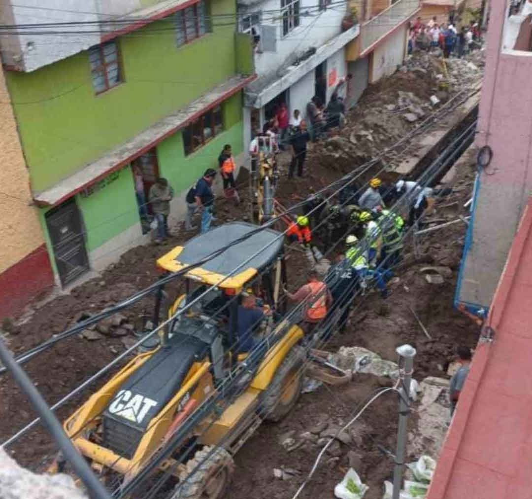 Derrumbe en la alcaldía Alvaro Obregón