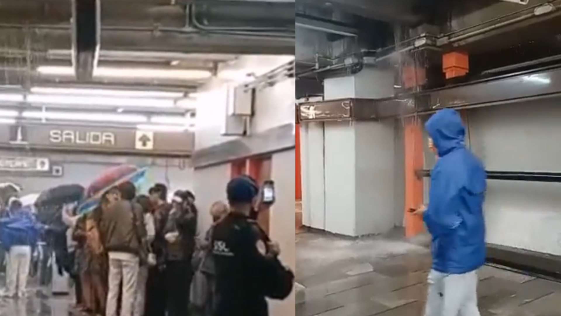 Metro CDMX: Fuertes lluvias causan filtraciones en Línea 9