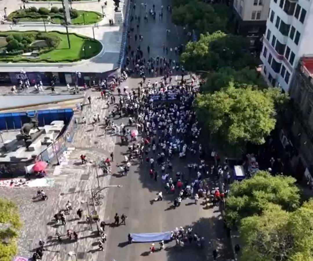 Marcha Generación Z desde el Aire. Foto: N+