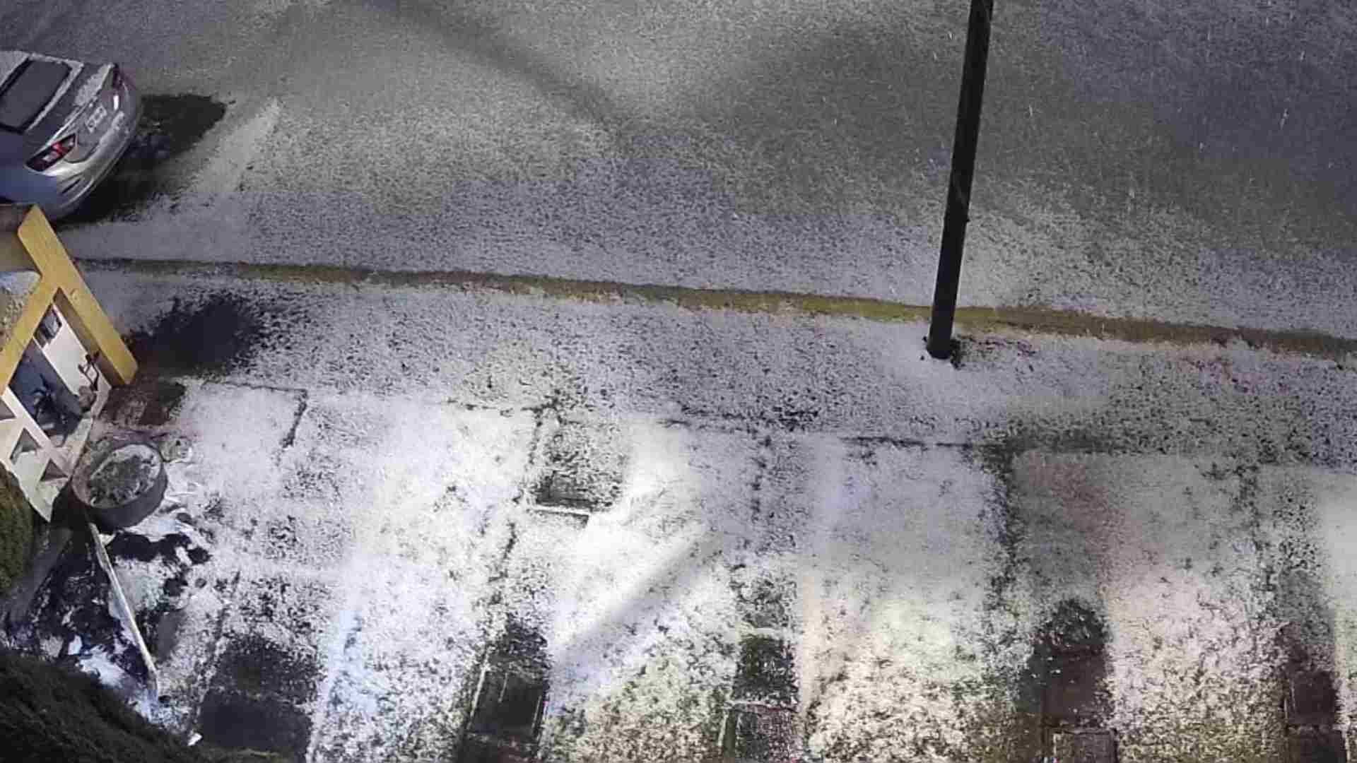 Intensa Granizada Sorprende a Habitantes de Toluca