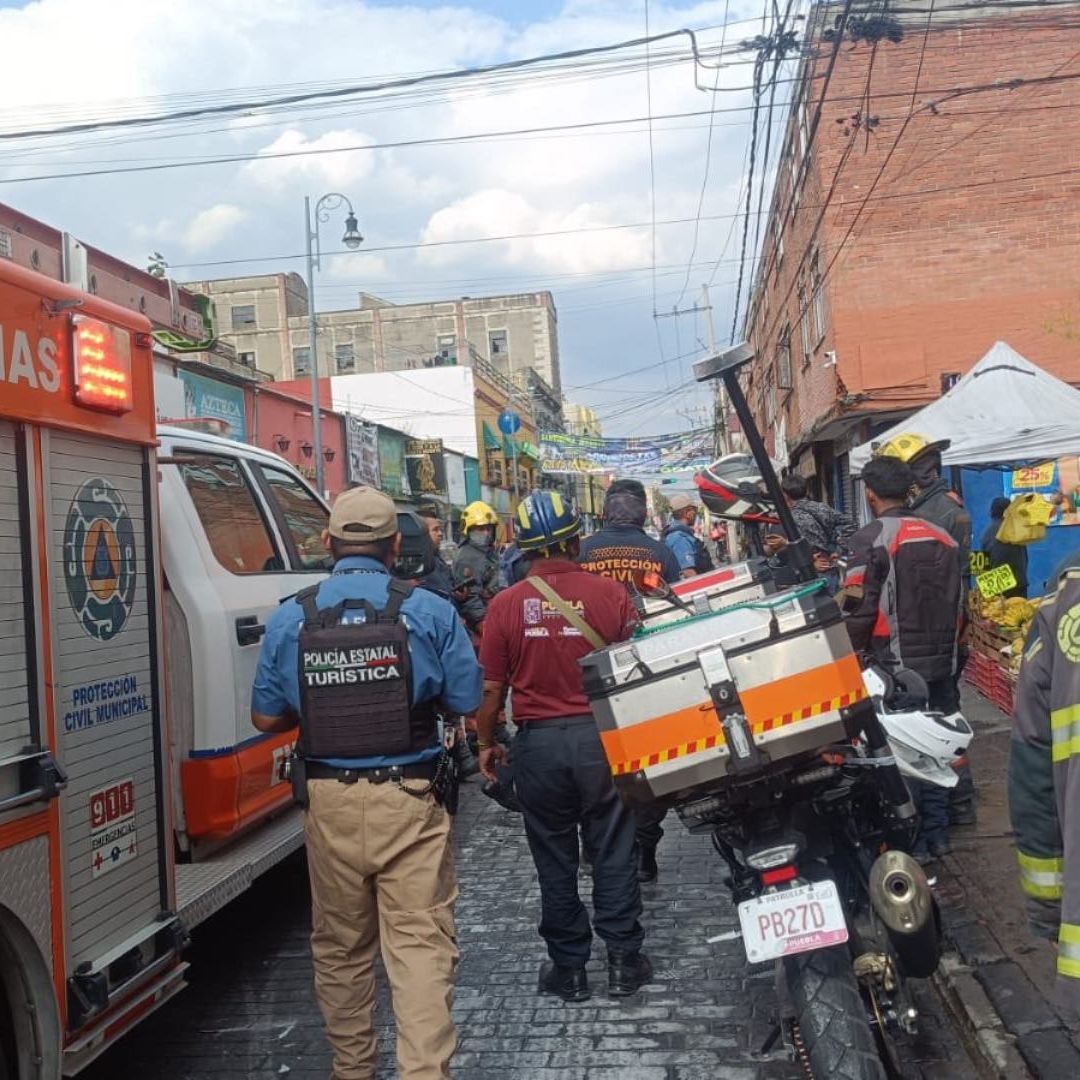 Explosión Puesto Pirotecnia 9 Norte 12 Poniente Centro Histórico en Puebla 12 de Diciembre