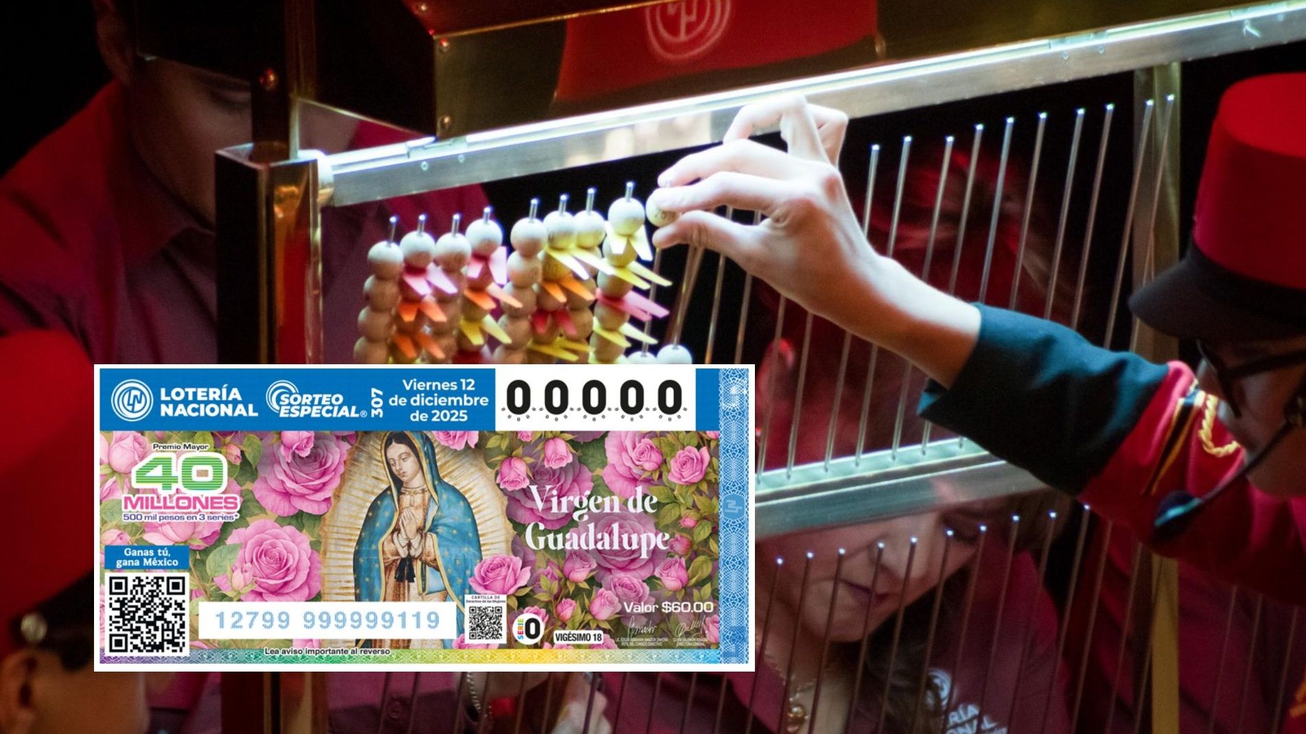 Sorteo Lotería Nacional Día Virgen 2025. Qué Premios Puedo Ganar Hoy 12 de Diciembre 2025