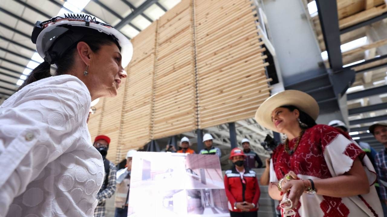 Sheinbaum celebra avances de la nueva Cineteca Nacional