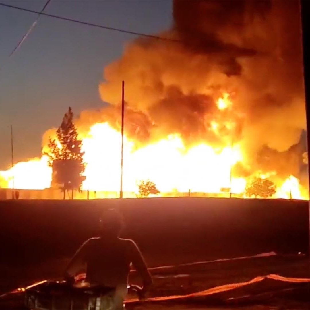Incendio en la Central de Abasto