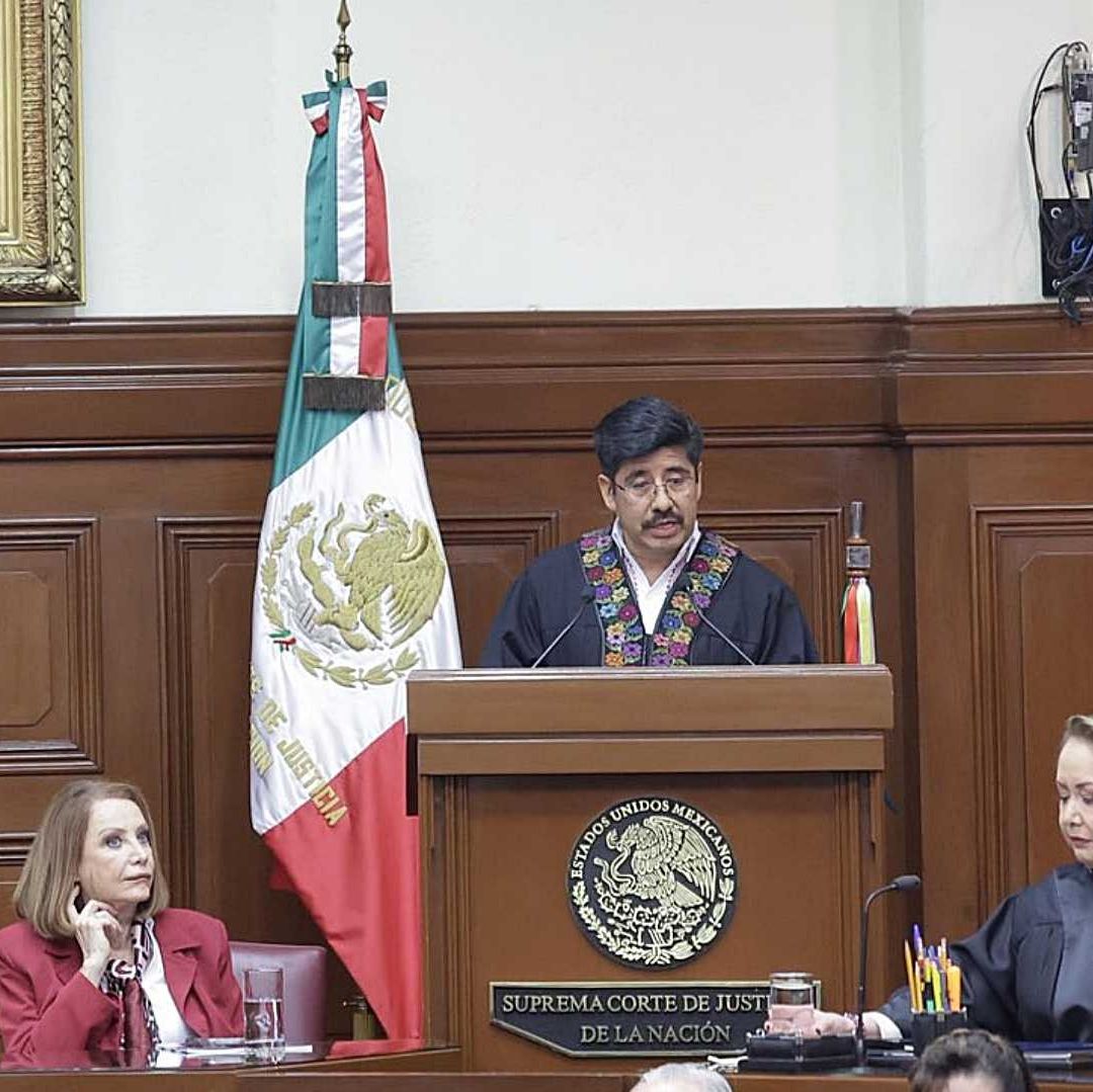 Ministro presidente de la SCJN Hugo Aguilar Ortiz presenta primer informe de labores
