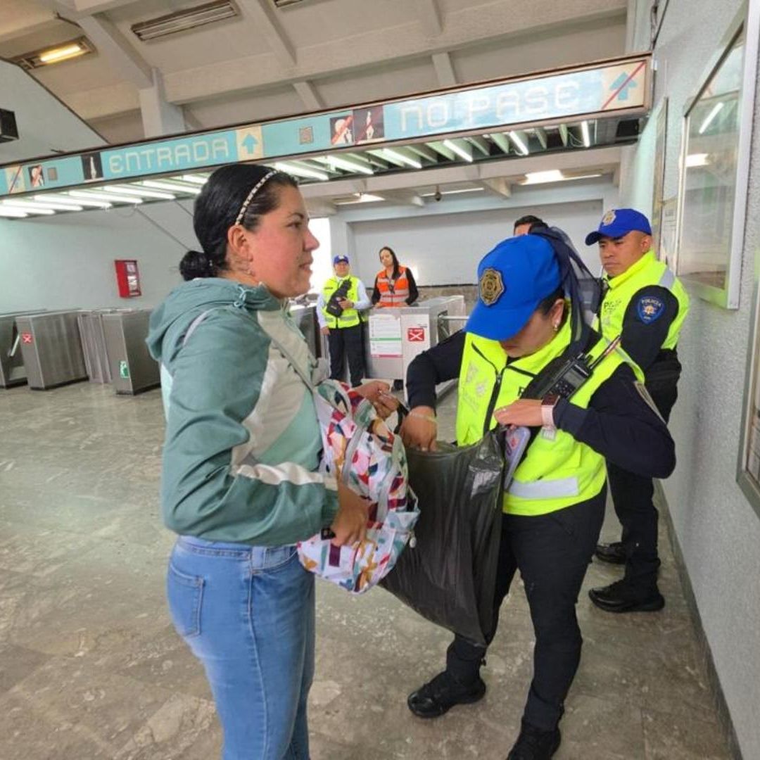 Operativo Cero Pirotecnia en el Metro de la CDMX