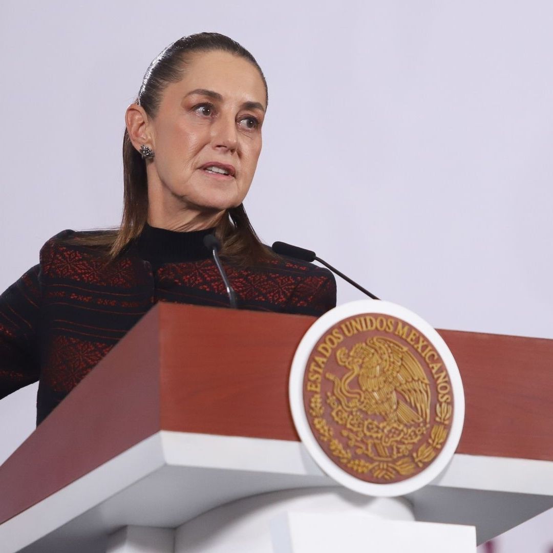 Claudia Sheinbaum, presidenta de México, en la conferencia mañanera de hoy, 17 de diciembre 2025