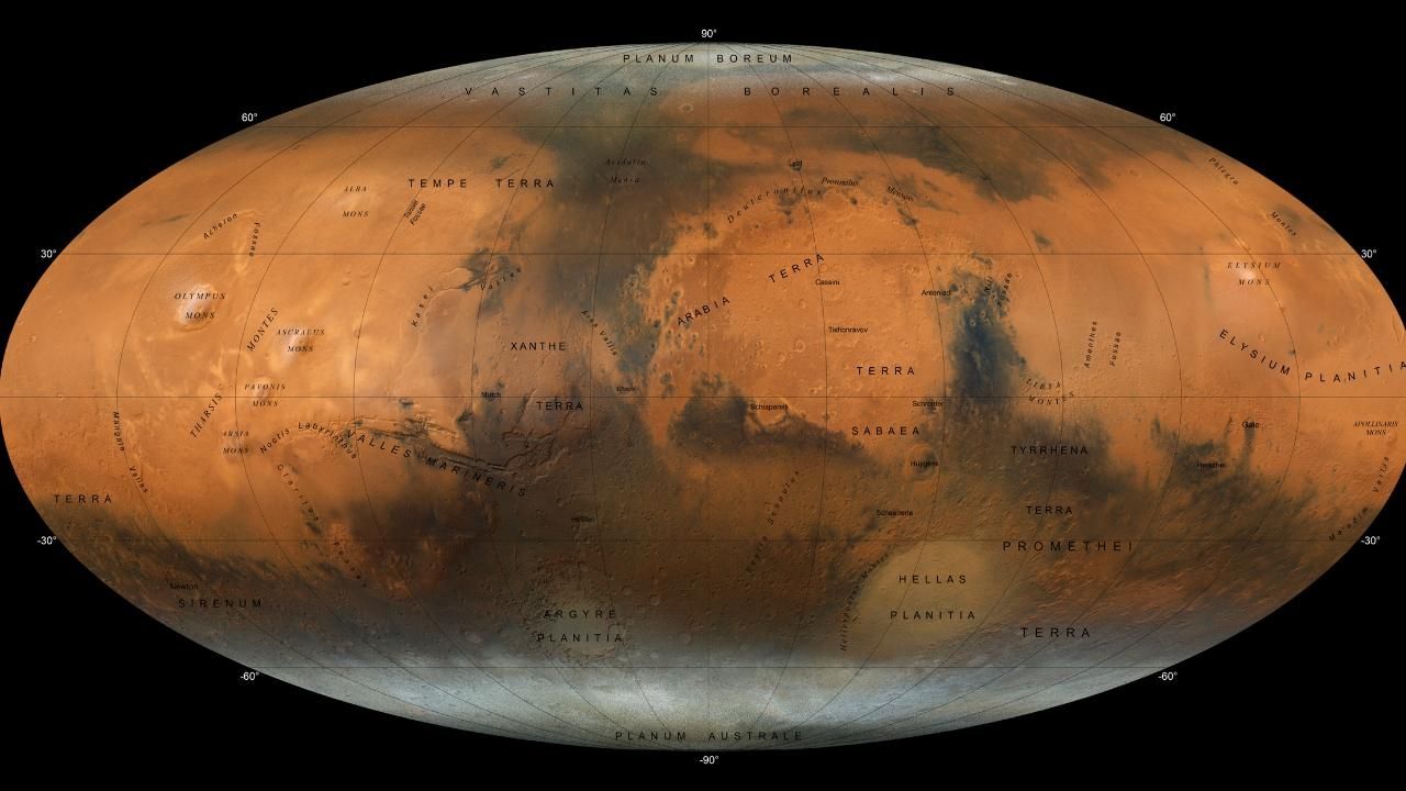 La New York University Abu Dhabi (NYUAD) ha creado un nuevo atlas de Marte, con un nivel de detalle superior a los anteriores