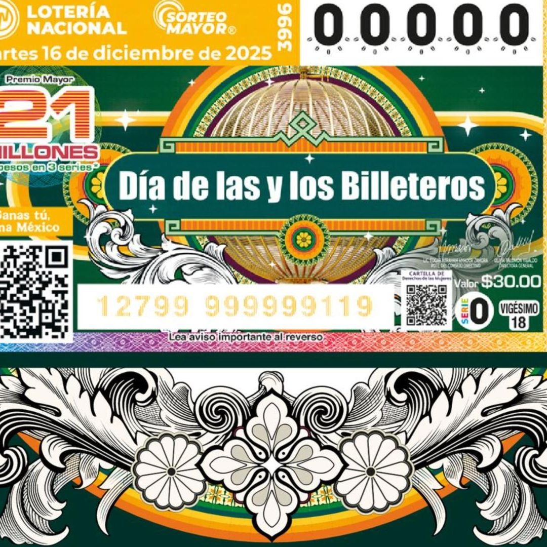 Resultados Lotería Nacional 16 de Diciembre 2025: Números ganadores Sorteo Mayor 3996