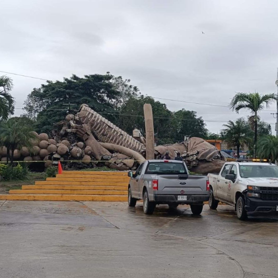 Colapsa Monumento Emblemático Colotero Municipio de Álamo, al Norte de Veracruz: ¿Qué le Pasó?