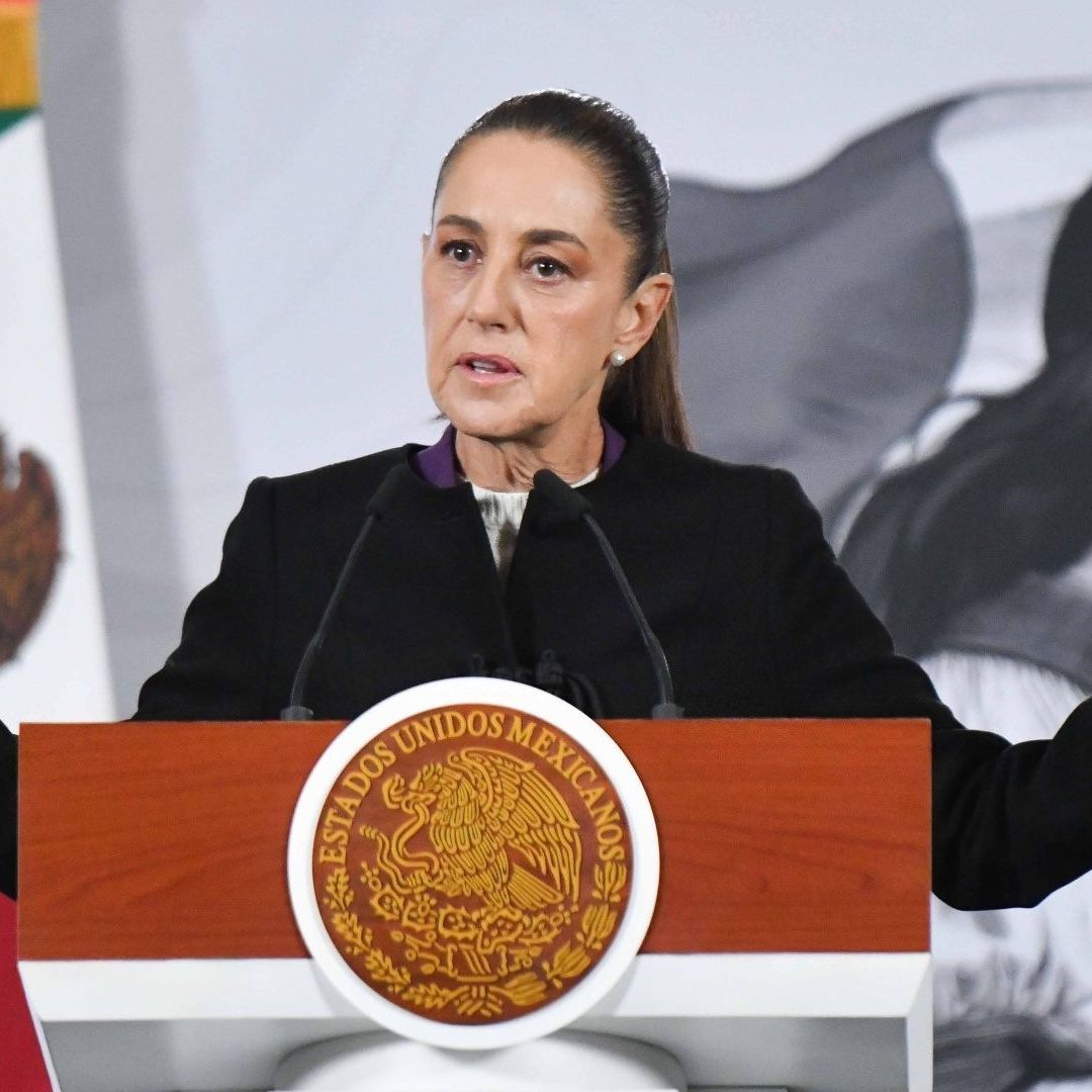 Claudia Sheinbaum, presidenta de México, en la conferencia mañanera de hoy, 16 de diciembre 2025