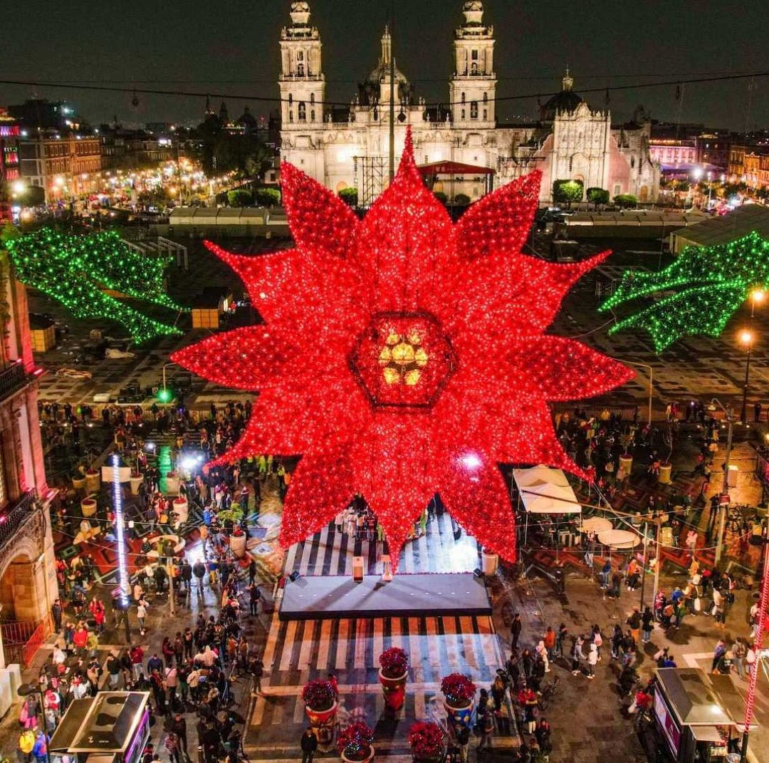 A Qué Hora es Encendido Alumbrado Navideño 2025 Zócalo CDMX. Hoy Prenden Luces Navidad