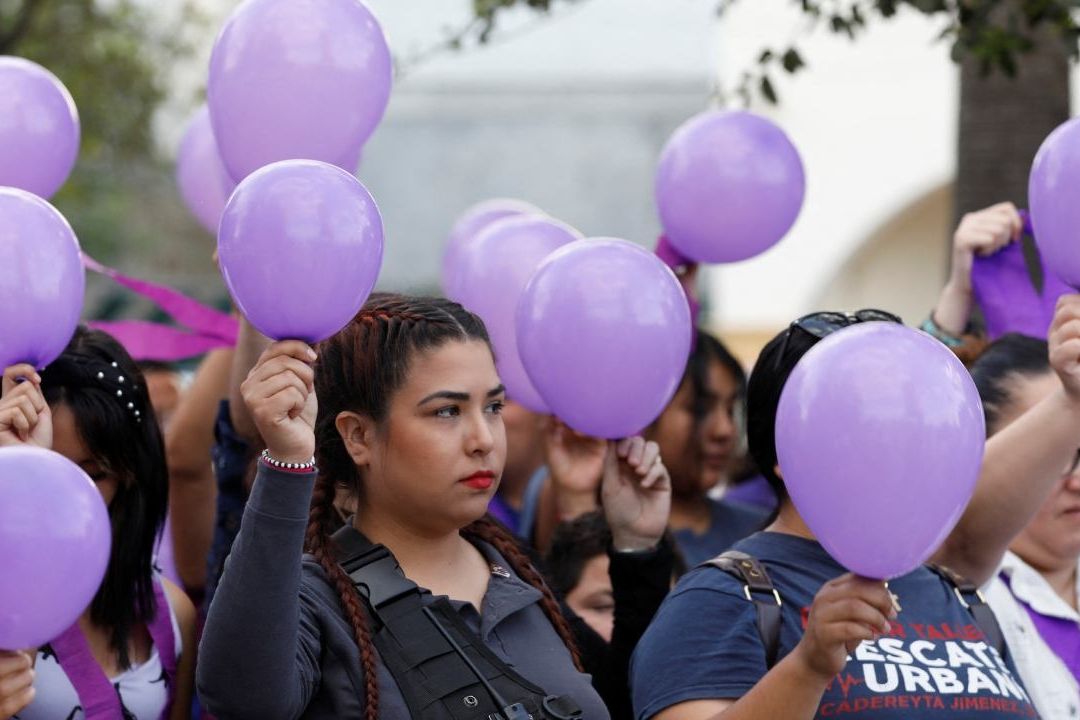 Mujeres protestan por violencia en China, Nuevo León
