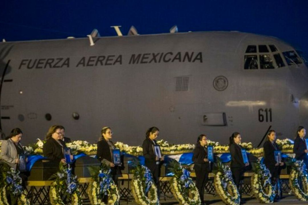 Con este traslado, concluyó el envío de los 39 cuerpos de los migrantes que perdieron la vida en el incendio del pasado 27 de marzo en la estación migratoria