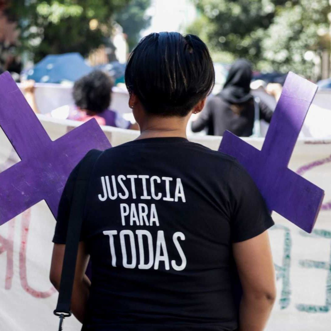 Protesta contra feminicidios