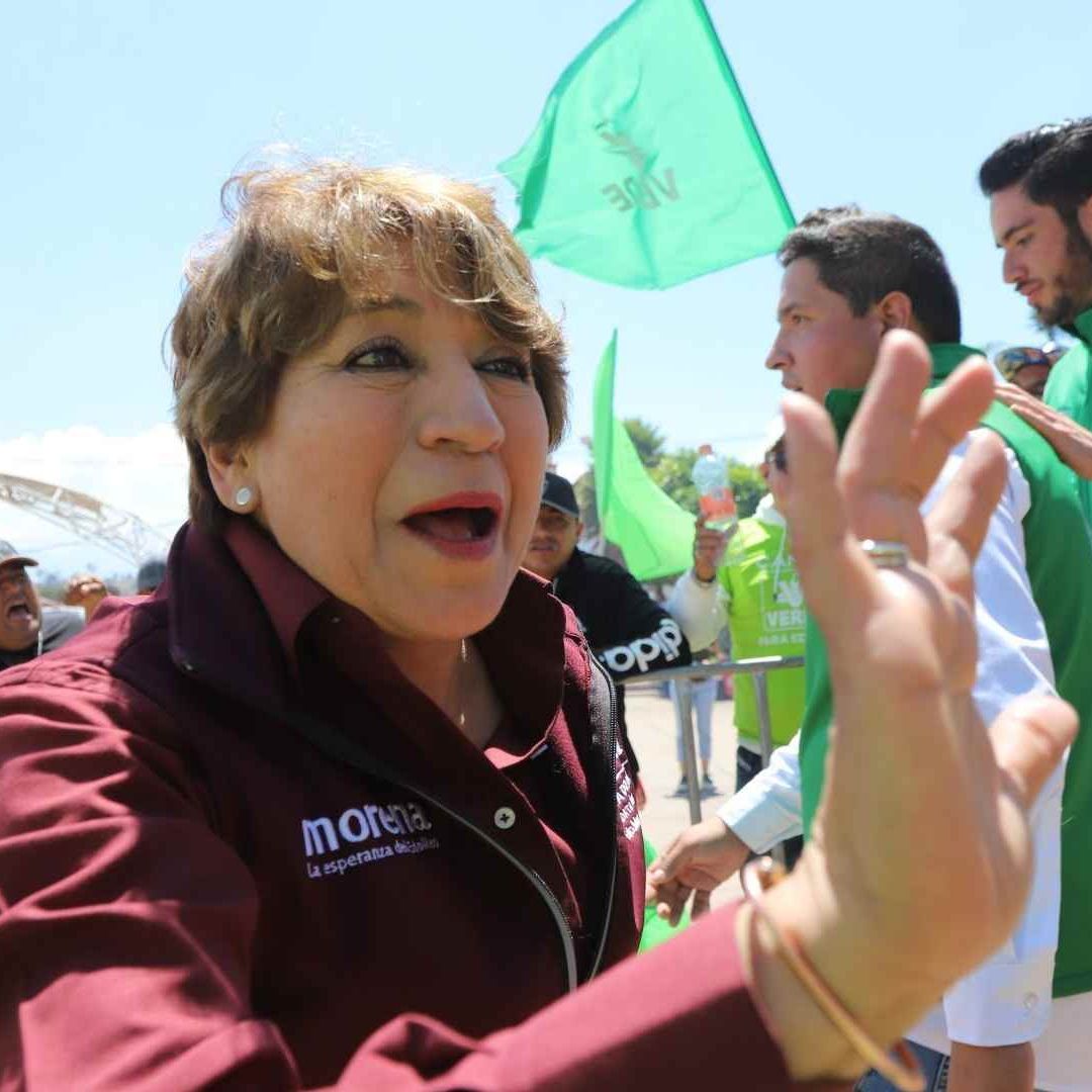 Delfina Gómez, candidata de Morena, PT, PVEM