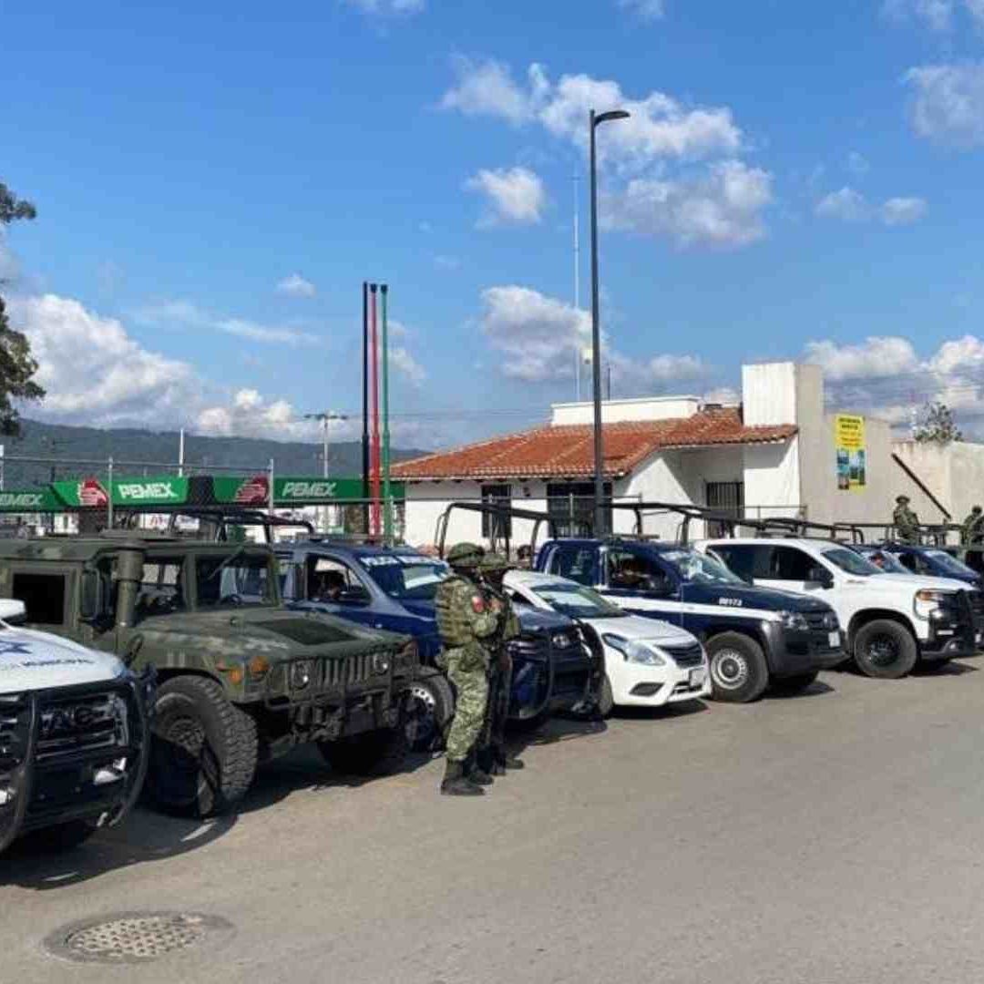 Operativo de seguridad en San Cristóbal de las Casas