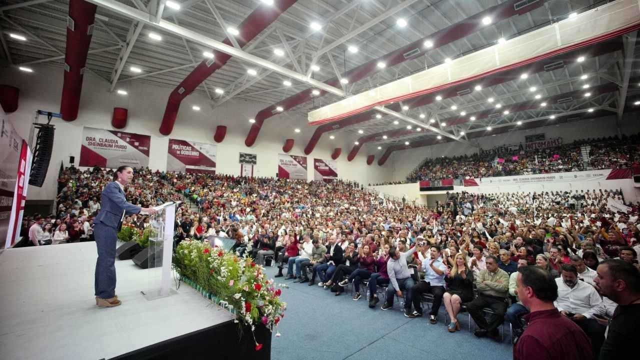 Sheinbaum Visita Nuevo León y se Reúne con Samuel García. Dio una conferencia