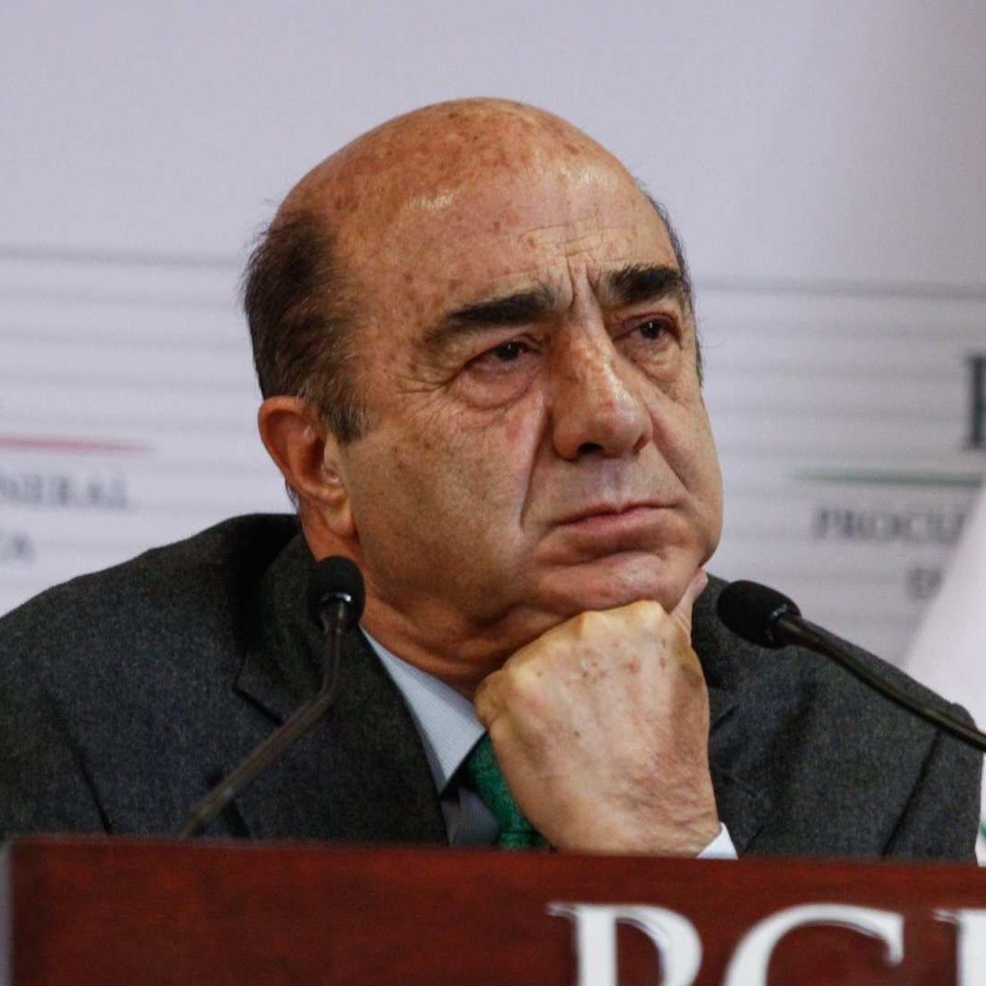 Jesús Murillo Karam durante una conferencia como procurador en 2015