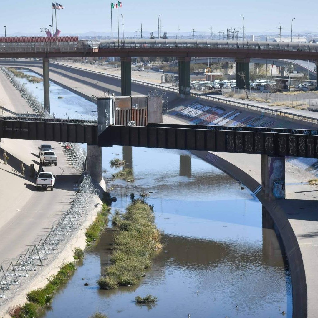 Vista panorámica de la frontera entre Estados Unidos y México dividida por el Río Bravo en enero 2025. Foto: Cuartoscuro | Archivo