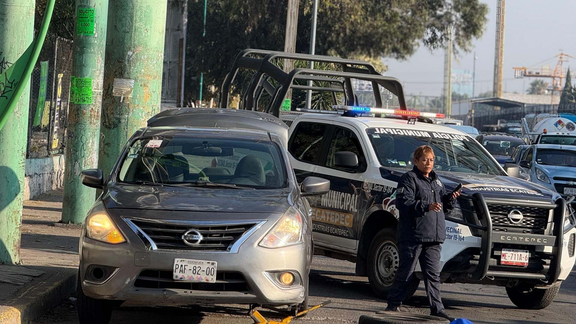 El accidente de hoy en la Avenida Central, en Ecatepec, cobró la vida de una persona