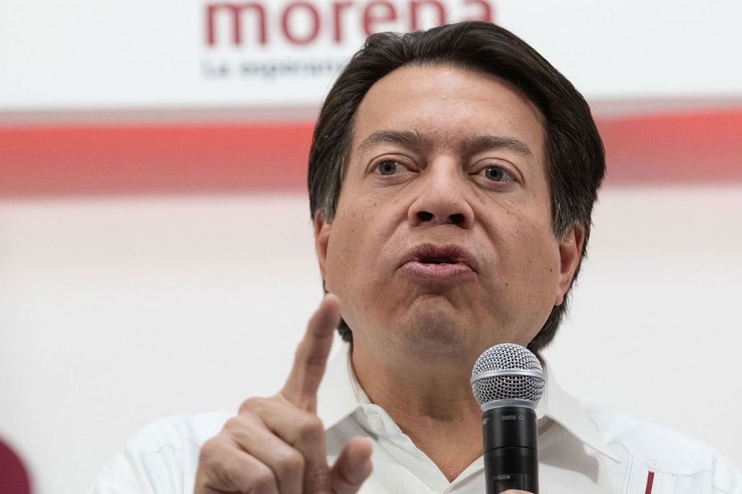 Mario Delgado en Conferencia de Prensa.