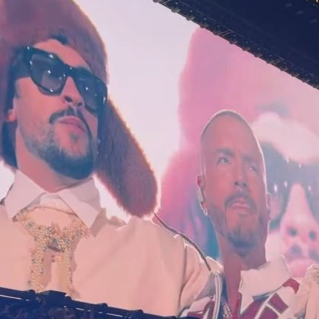 J Balvin y Natanel Cano Cantan en Último Concierto de Bad Bunny en CDMX; Celebran el Reencuentro.