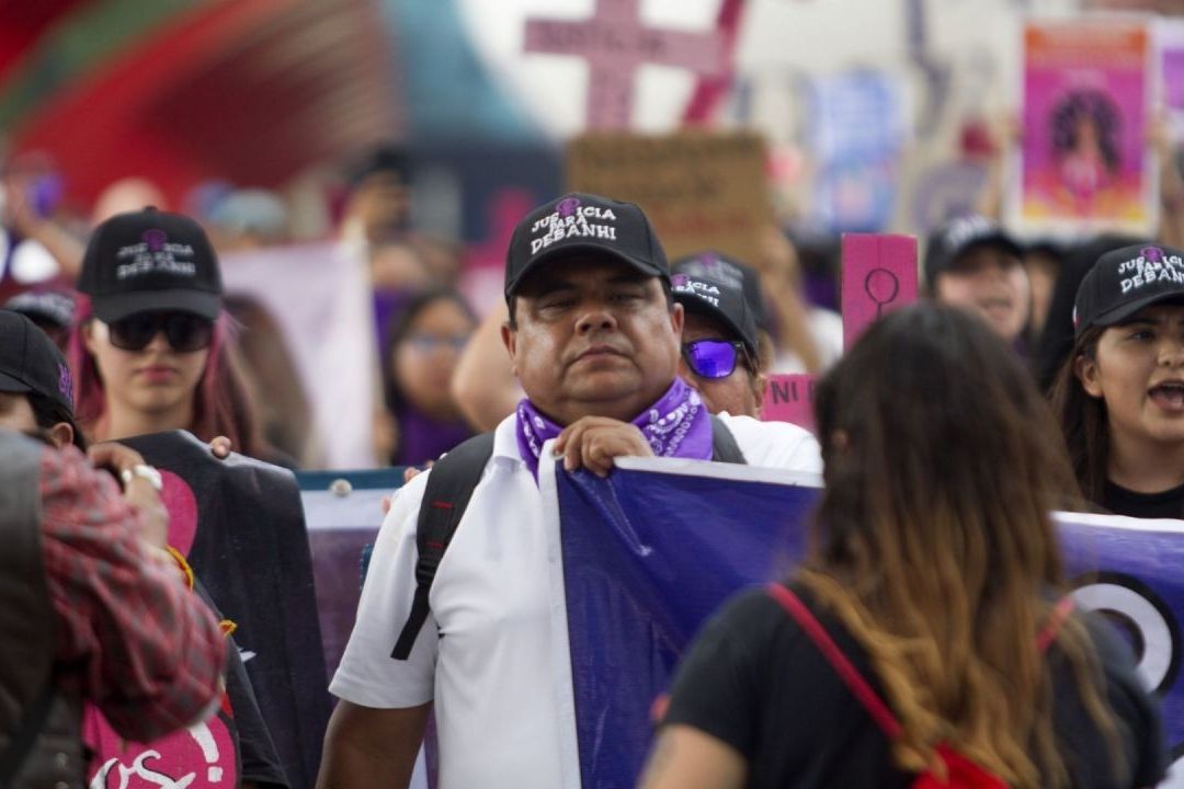 Marchan en Nuevo León a un año de la desaparición y muerte de la joven Debanhi Escobar. Foto: Cuartoscuro