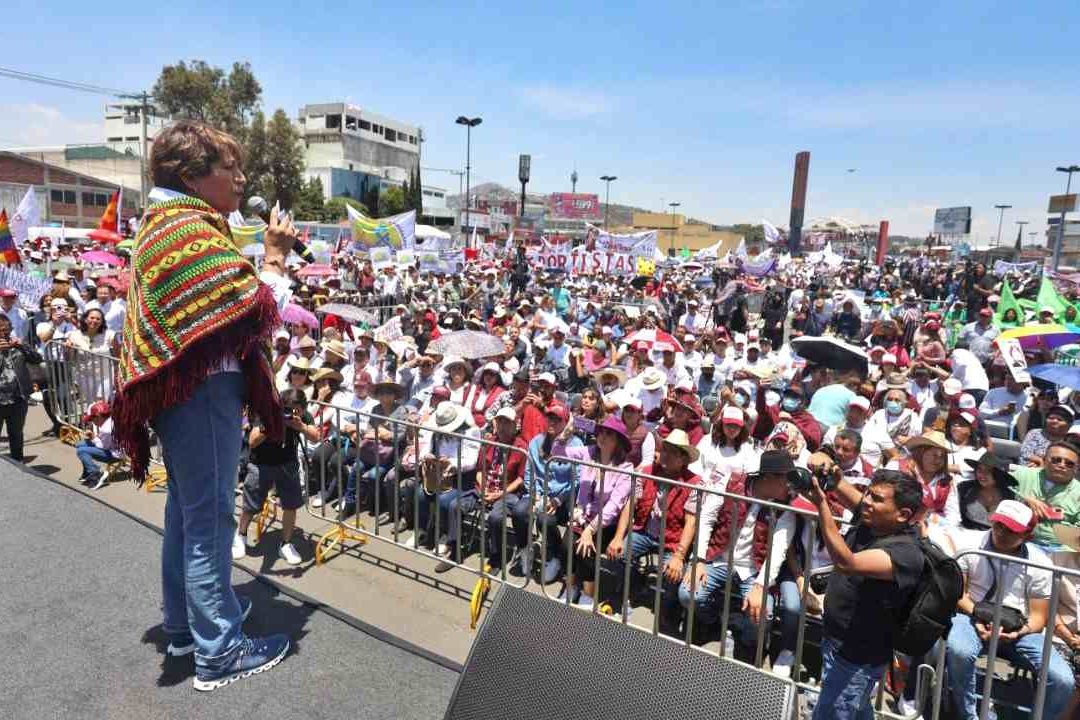 Delfina Gómez pidió a los mexiquenses defender su dignidad a través de su voto en las elecciones 2023