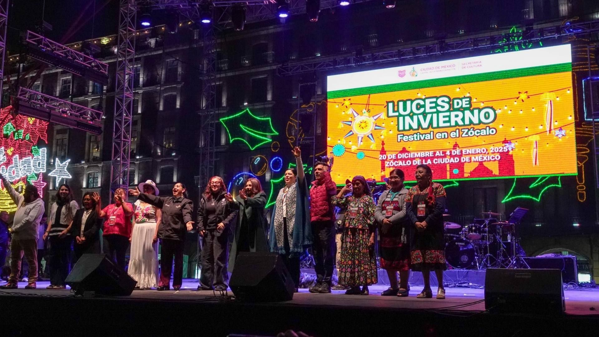 Quién se presenta en el Zócalo CDMX hoy 22 de diciembre 2025 actividades del evento y horario de conciertos