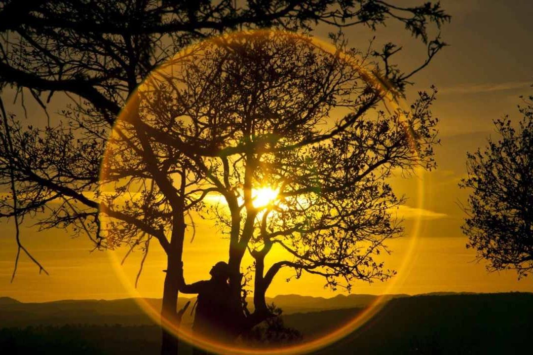 El atardecer en durante el Día de la Tierra