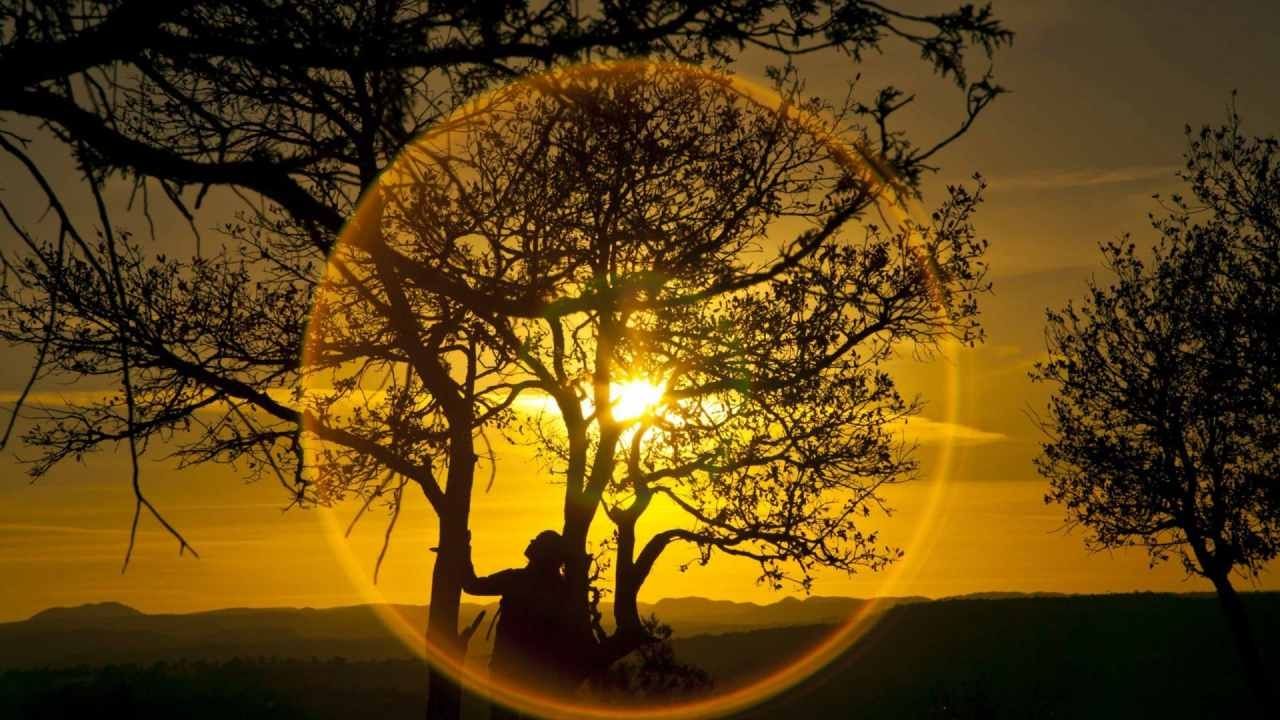 El atardecer en durante el Día de la Tierra