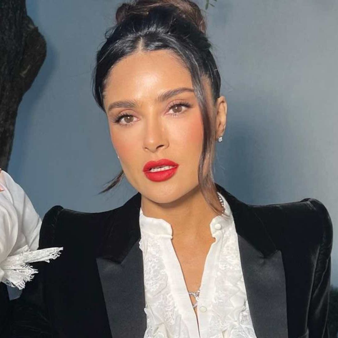 Salma Hayek en un desfile de modas