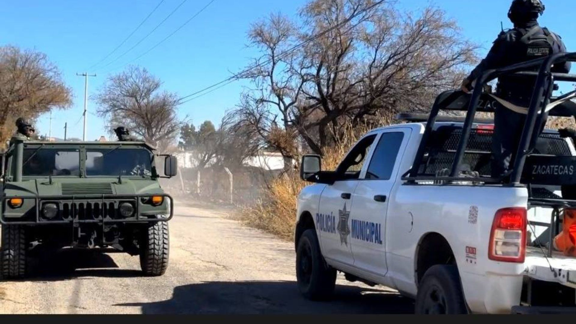 Estallido Daña Patrulla de Policía Estatal en Luis Moya, Zacatecas; Elementos Resultan Ilesos