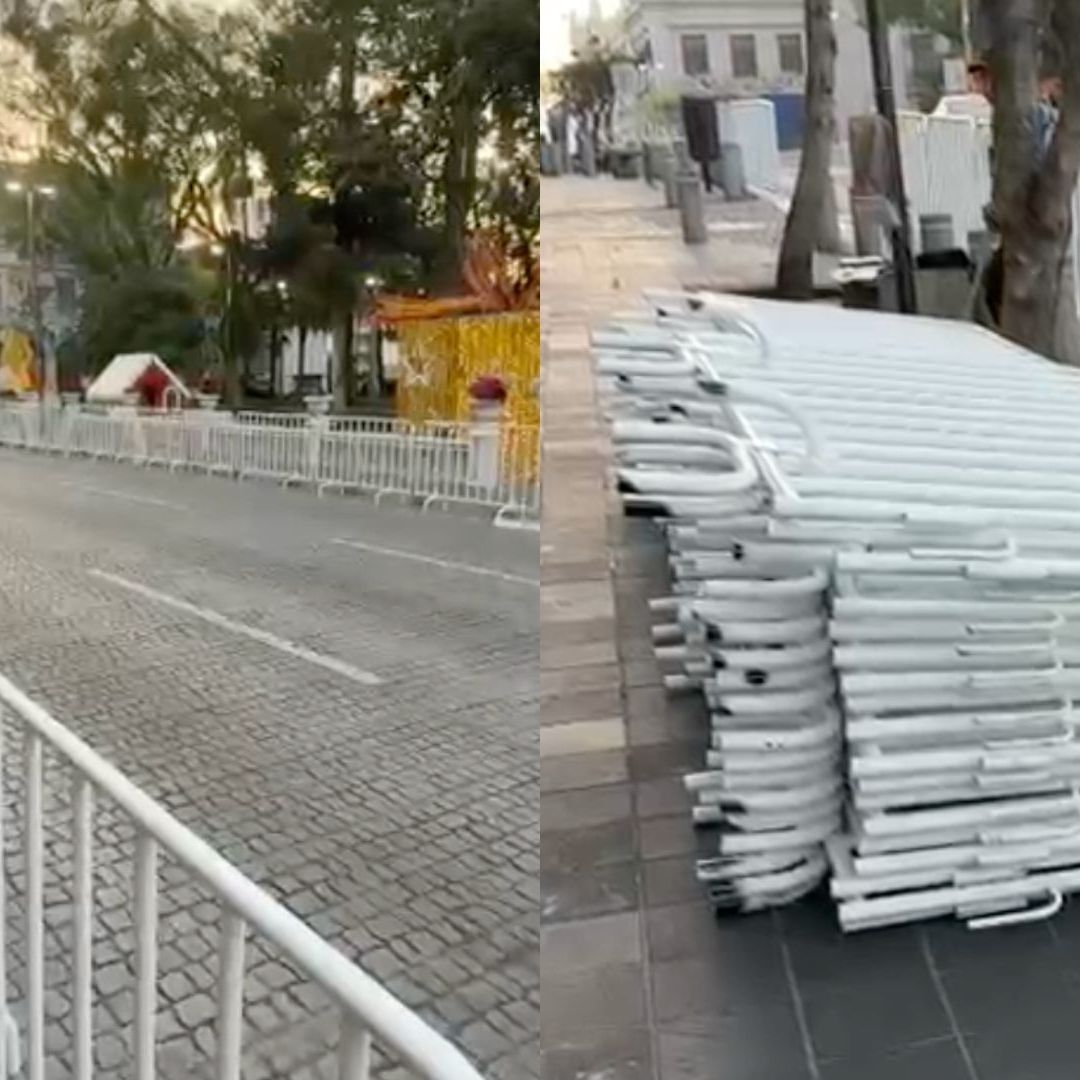 Desde las primeras horas de este día la mayoría de las calles que comprenden el centro de la ciudad de Xalapa ya lucen envalladas.